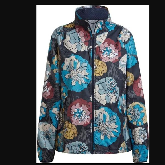 adidas Jackets & Blazers - Adidas Run Fast Flower Running Jacket | Size S